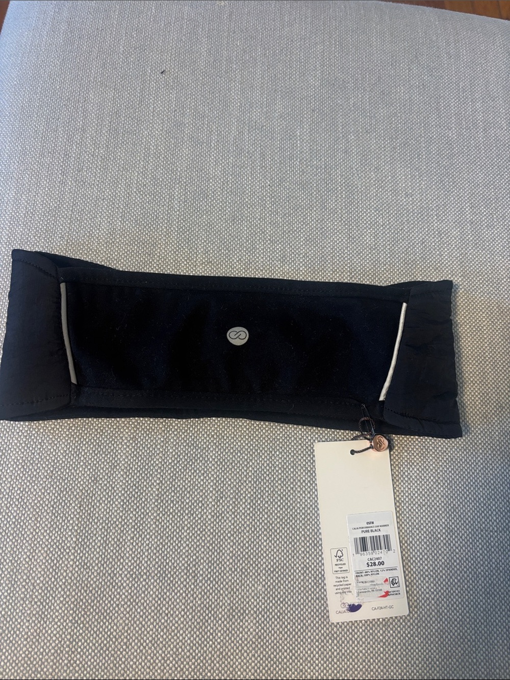 CALIA Black ear warmer or Running Headband NWT